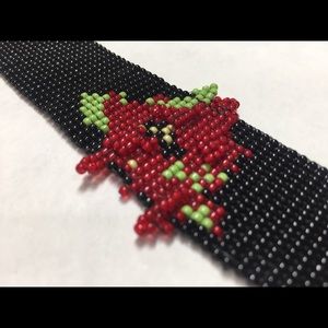 Loom Beaded Flower Bracelet